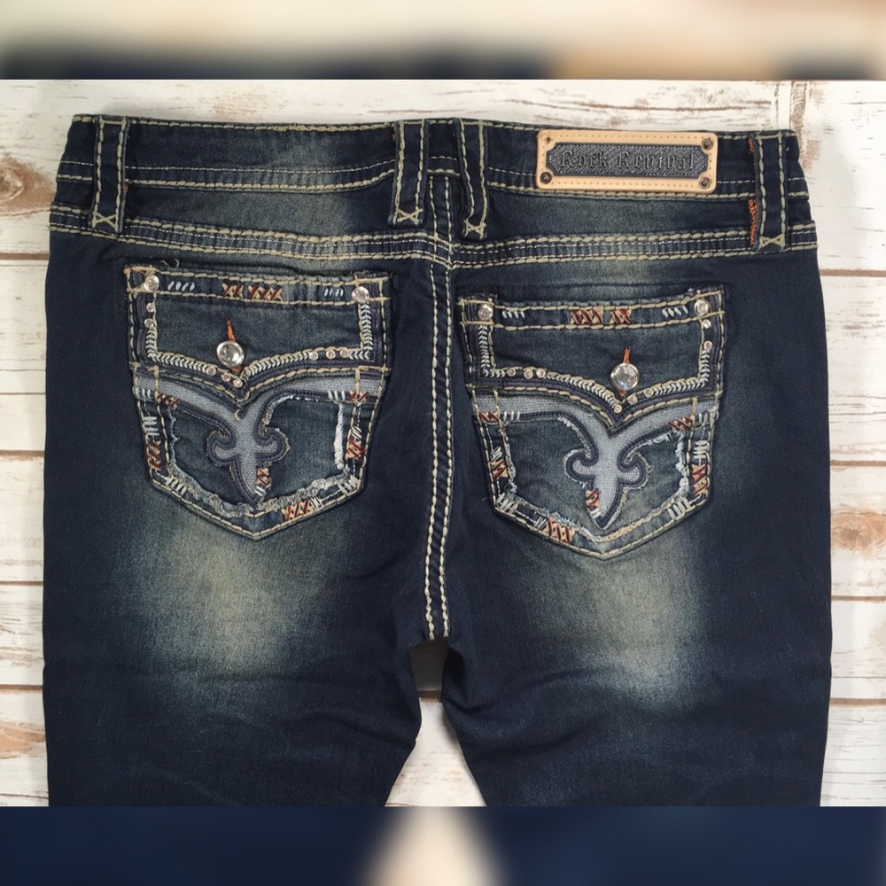 Rock Revival Low Rise Betty Bootcut Jeans FIRM$ - Picture 4 of 7